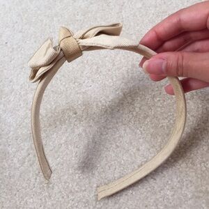 Grosgrain ribbon bow headband